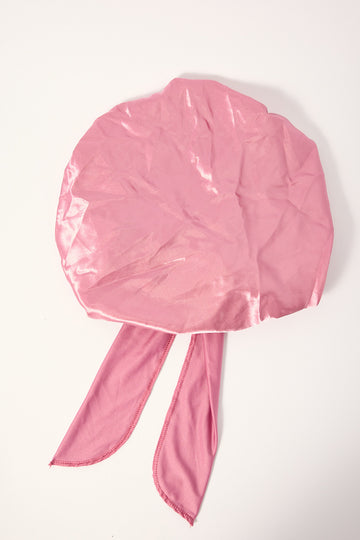 Token Bow Hair Bonnet Pink