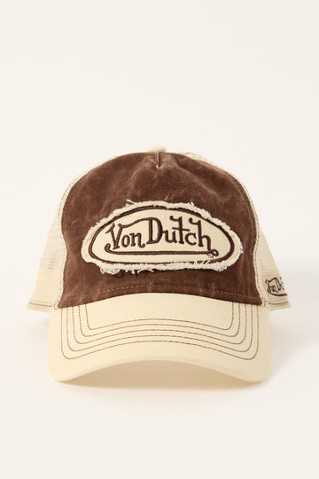 Von Dutch Trucker Hat Brown/Ecru