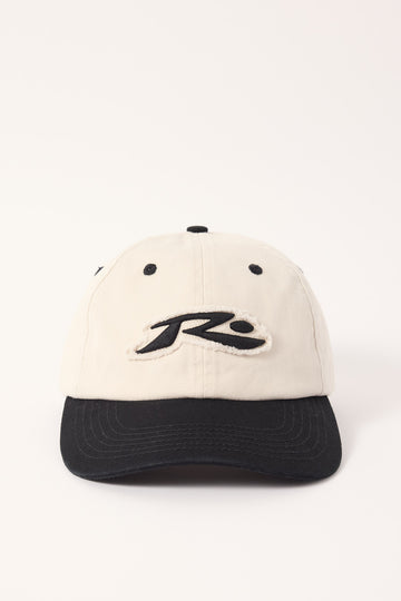Rusty Signature Raw Dad Cap Oatmeal Oatmeal