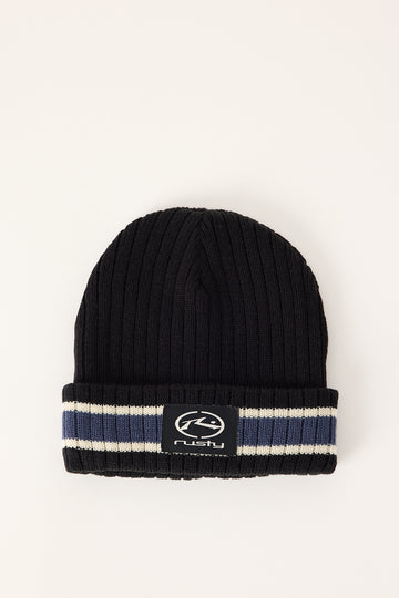 Rusty Dead Bones Reversible Beanie Black