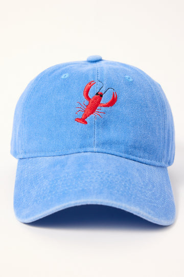 Token Larry Lobster Dad Cap Washed Blue