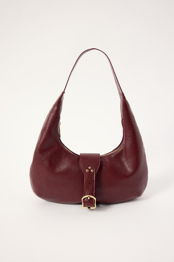 Luck + Trouble Dusk Vintage Style Shoulder Bag Burgundy
