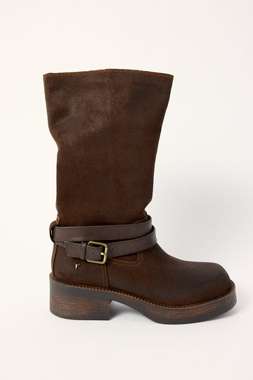Windsor Smith Womens Gonna Vintage Boot Brownie Suede