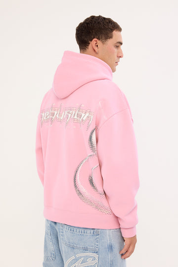 Neovision Coil Zip Through Street Hoodie Icing Pink