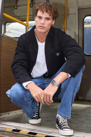 Common Need Grayson Jacket Washed Black
