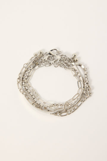 Token Tennis Bracelet Pack Silver