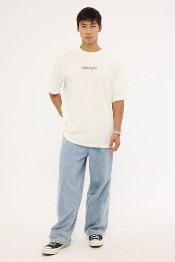 Worship Dozer Baggy Jean Worship Worn Blue Denim