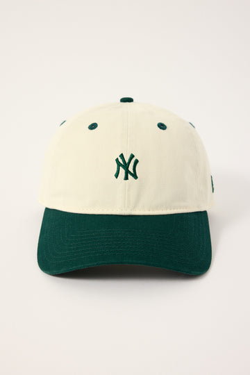 New Era 920 New York Yankees Cap Chalk/Dark Green