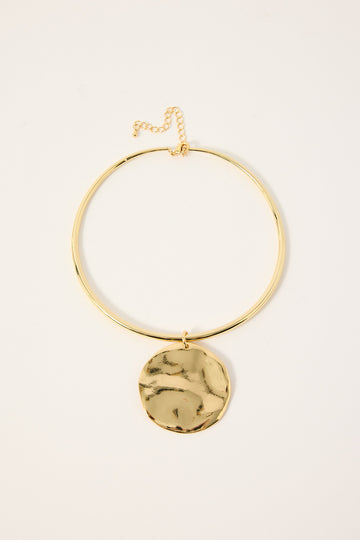 Perfect Stranger Dahlia Pendent Necklace 18 Gold Plated