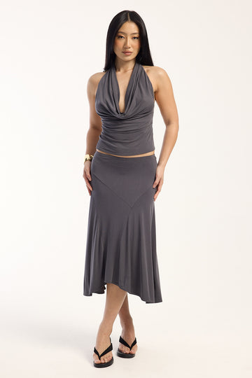 Thrills Sienna Midi Skirt Petrol