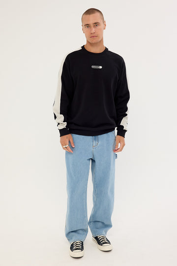 Billabong Smoko Baggy Denim Jean Stone Blue