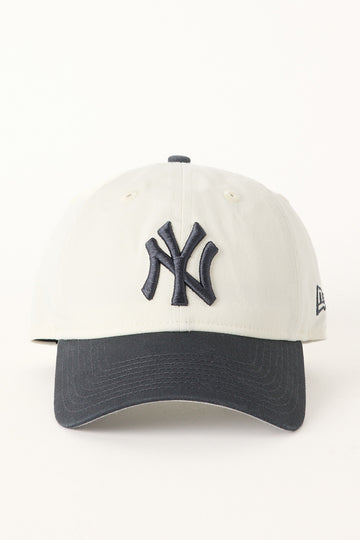 New Era 920 New York Yankees Cap Chrome White/Steel Clouds