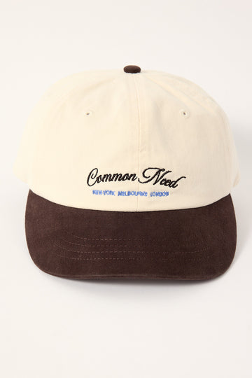 Common Need Cities Mid Profile Cap Off White/Brown