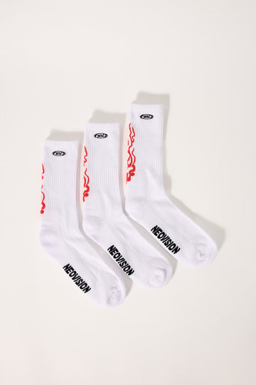 Neovision Hunt Sock 3 Pack White