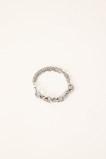 Neovision Duplex Chain Bracelet Brushed Stainless Steel