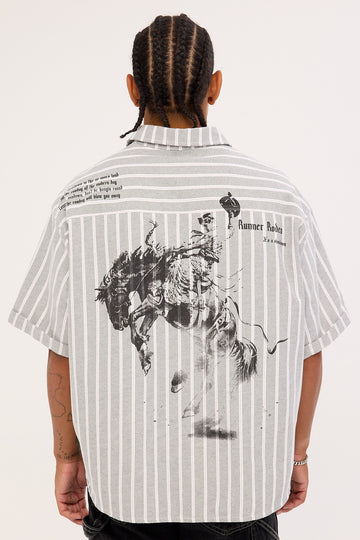 Front Runner Showdown Shirt Cream/Black Stripe