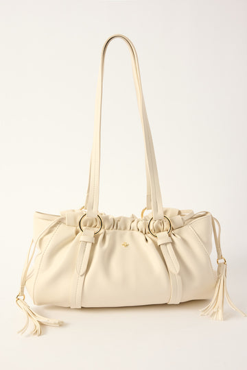 Peta + Jain Rory Shoulder Bag Cream PU