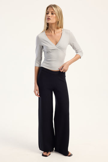Perfect Stranger Sloane Knit Pants Black