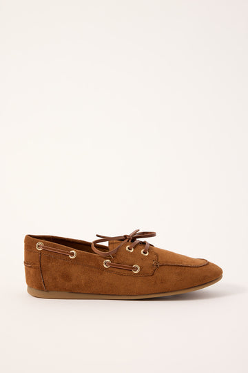 Verali Brody Boat Shoe Chestnut Tan Micro