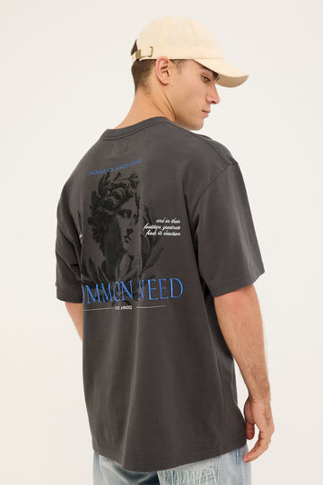 Common Need Fortis Heavyweight Boxy Tee Off Black