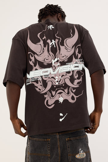 Neovision Yasha Street Super Heavy Tee Coffee Brown