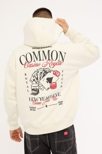 Common Need Royale Boxy Hoodie Off White