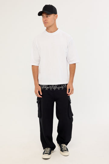 Neovision Thrash Baggy Elastic Cuff Sweat Pant Black