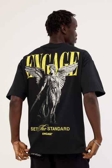 Engage Athena Tee Black