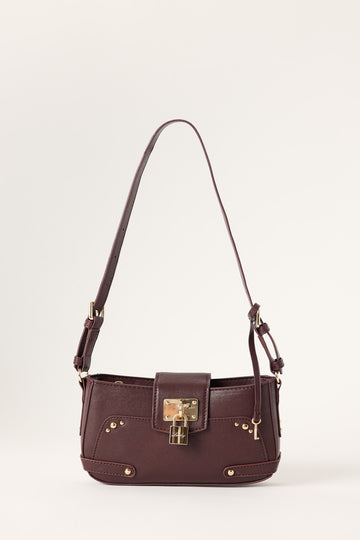 Luck + Trouble LOCKED UP MINI BAG Plum