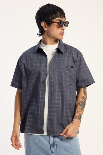 Billabong Spec Mogul Check Shirt Navy