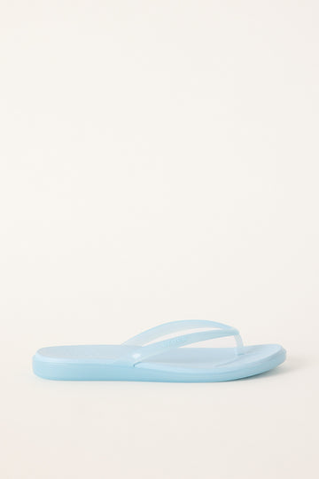 Crocs Womens Miami Round Toe Thong Sky Blue Jelly