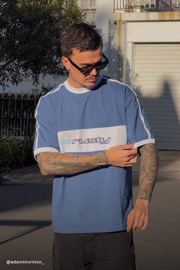 Rusty Super Shaolin 4.0 Tee Atlantic Blue