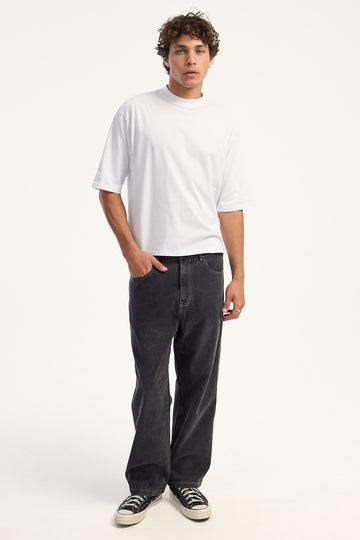 Xlarge College Star Bull Denim Pant Washed Black
