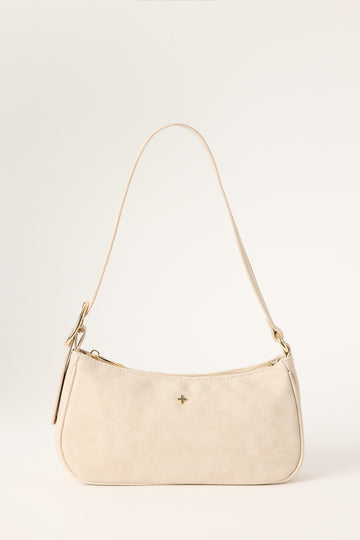 Peta + Jain Jesabel Shoulder Bag Beige Suede