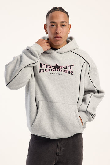 Front Runner Apex Piping Hoodie Grey Marle