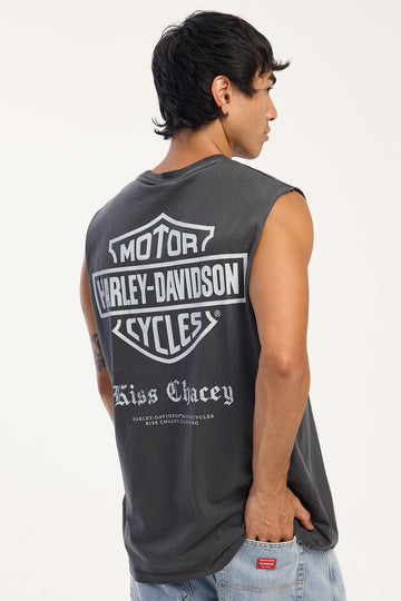 Kiss Chacey KSCY x Harley Davidson Idle Relaxed Muscle Black