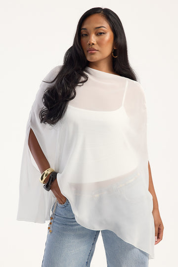 Lioness Aura Poncho Porcelain