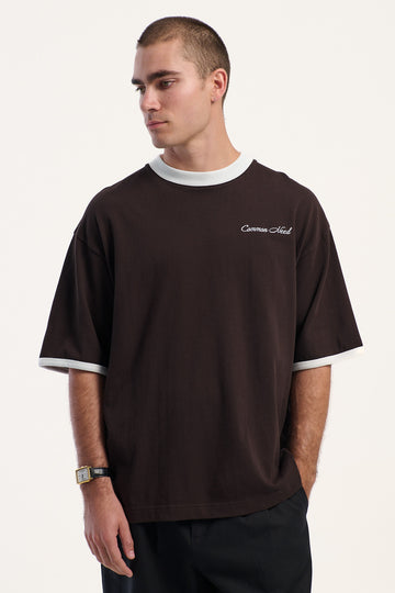 Common Need Era Heavyweight Easy Tee Coffee Brown
