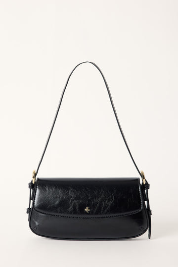 Peta + Jain Hailee Shoulder Bag Black Shine Gold