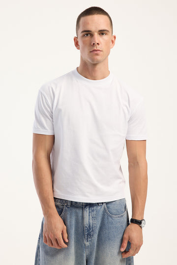 Open Archive Organic Accord Slim Fit Tee White