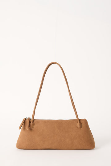 Georgia Mae THE BENNI BAG TAN FAUX SUEDE