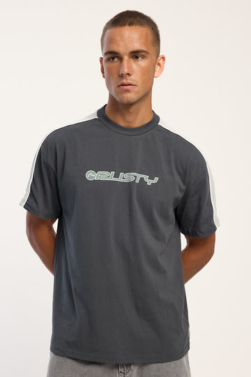 Rusty Alonso 3.0 Waffle Panel Tee Steel