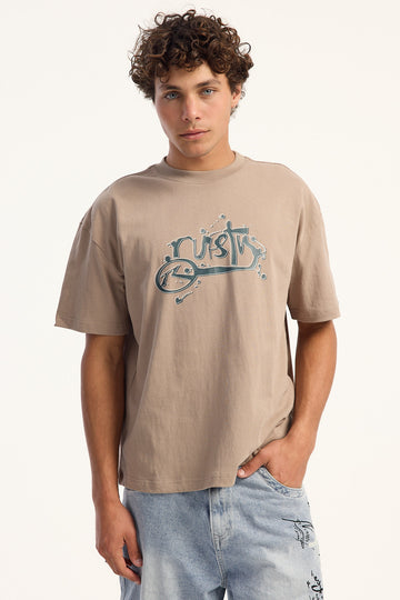 Rusty Spray N Pray Cropped Tee Mushroom