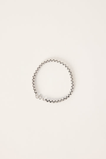 Neovision Square Chain Bracelet Antique Silver