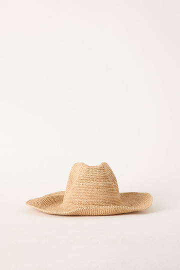 Rusty Ryder Cowboy Straw Hat Natural