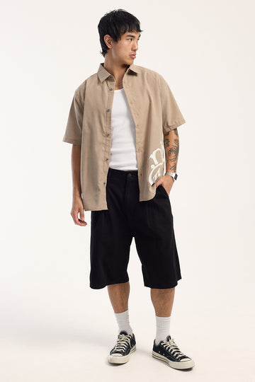 Rusty Enigma Pleated Short Black