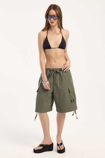 Rusty River Low Rise Baggy Cargo Short Shadow Army