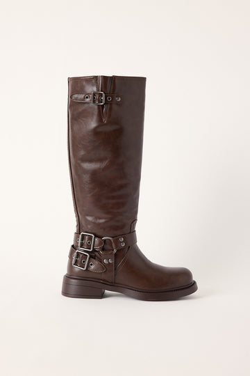 Billini Kaylen Riding Boot Choc Burnished