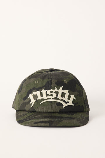 Rusty Field Gothic Dirtbag 6 Panel Cap Camo