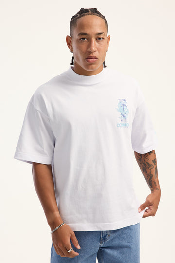 Common Need Sumi Heavyweight Easy Tee White